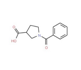 1-Benzoyl-pyrrolidine-3-carboxylic acid - chemical structure image