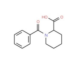 1-benzoylpiperidine-2-carboxylic acid (CAS 78348-46-6) - chemical structure image