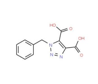 1-Benzyl-1,2,3-triazole-4,5-dicarboxylic acid (CAS 73953-89-6) - chemical structure image