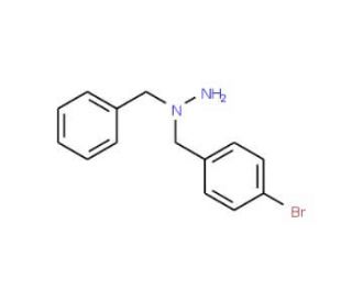 1-Benzyl-1-(4-bromobenzyl)hydrazine - chemical structure image