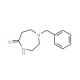 1-Benzyl-1,4-diazepan-5-one (CAS 55186-89-5) - chemical structure image