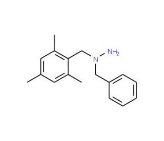 1-Benzyl-1-(mesitylmethyl)hydrazine - chemical structure image