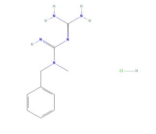 1-Benzyl-1-methylbiguanide Hydrochloride (CAS 2123-07-1) - chemical structure image