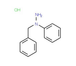 1-Benzyl-1-phenylhydrazine hydrochloride (CAS 5705-15-7) - chemical structure image