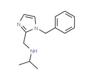 (1-Benzyl-1H-imidazol-2-ylmethyl)-isopropyl-amine - chemical structure image
