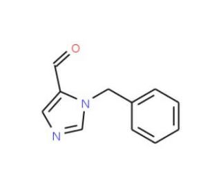 1-Benzyl-1H-imidazole-5-carboxaldehyde (CAS 85102-99-4) - chemical structure image