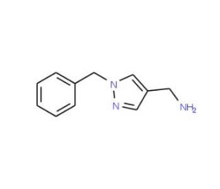 (1-benzyl-1H-pyrazol-4-yl)methylamine (CAS 936940-11-3) - chemical structure image