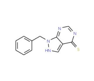 1-Benzyl-1H-pyrazolo[3,4-d]pyrimidine-4-thiol - chemical structure image