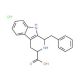 1-Benzyl-2,3,4,9-tetrahydro-1H-beta-carboline-3-carboxylic acid hydrochloride - chemical structure image