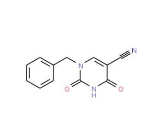 1-Benzyl-2,4-dioxo-1,2,3,4-tetrahydro-5-pyrimidinecarbonitrile (CAS 57712-62-6) - chemical structure image
