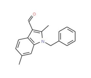 1-Benzyl-2,6-dimethyl-1H-indole-3-carbaldehyde - chemical structure image
