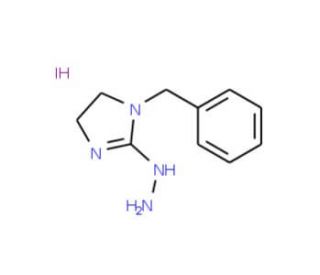 1-Benzyl-2-hydrazino-4,5-dihydro-1H-imidazole hydroiodide (CAS 648409-14-7) - chemical structure image
