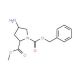 1-benzyl 2-methyl (2S,4R)-4-aminopyrrolidine-1,2-dicarboxylate - chemical structure image