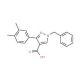 1-benzyl-3-(3,4-dimethylphenyl)-1H-pyrazole-4-carboxylic acid (CAS 956199-09-0) - chemical structure image