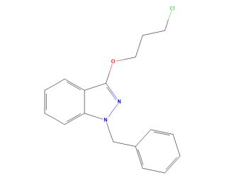1-Benzyl-3-(3-chloropropoxy)indazole (CAS 13109-79-0) - chemical structure image