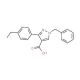 1-benzyl-3-(4-ethylphenyl)-1H-pyrazole-4-carboxylic acid - chemical structure image