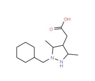 (1-Benzyl-3,5-dimethyl-1H-pyrazol-4-yl)-acetic acid - chemical structure image
