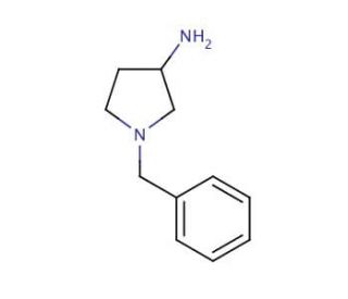 1-Benzyl-3-aminopyrrolidine (CAS 18471-40-4) - chemical structure image