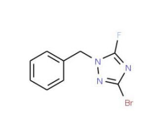 1-Benzyl-3-bromo-5-fluoro-1H-1,2,4-triazole (CAS 214540-43-9) - chemical structure image