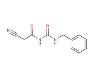 1-Benzyl-3-cyanoacetylurea (CAS 126245-46-3) - chemical structure image