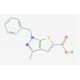 1-Benzyl-3-methyl-1H-thieno[2,3-c]pyrazole-5-carboxylic acid (CAS 565171-09-7) - chemical structure image
