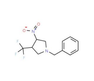 1-Benzyl-3-nitro-4-(trifluoromethyl)pyrrolidine - chemical structure image