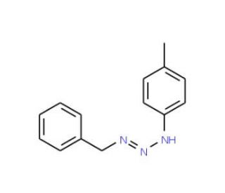 1-benzyl-3-p-tolyltriazene (CAS 17683-09-9) - chemical structure image