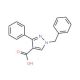 1-benzyl-3-phenyl-1H-pyrazole-4-carboxylic acid (CAS 905589-98-2) - chemical structure image