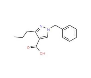 1-benzyl-3-propyl-1H-pyrazole-4-carboxylic acid - chemical structure image