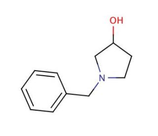 1-Benzyl-3-pyrrolidinol (CAS 775-15-5) - chemical structure image