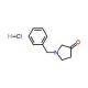 1-Benzyl-3-pyrrolidinone HCl - chemical structure image