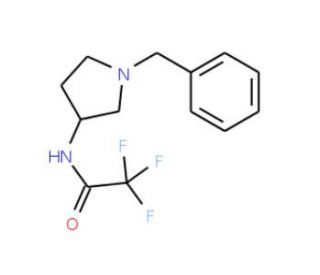 1-Benzyl-3-(trifluoroacetamido)pyrrolidine (CAS 115445-23-3) - chemical structure image