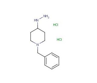 1-Benzyl-4-hydrazinopiperidine dihydrochloride (CAS 83949-42-2) - chemical structure image