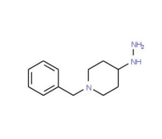 1-benzyl-4-hydrazinylpiperidine (CAS 83949-42-2) - chemical structure image