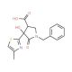 1-benzyl-4-hydroxy-4-(4-methyl-1,3-thiazol-2-yl)-5-oxopyrrolidine-3-carboxylic acid - chemical structure image
