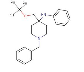 1-Benzyl-4-phenylamino-4-(methoxymethyl)piperidine-d3 - chemical structure image