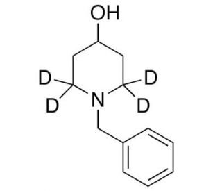 1-Benzyl-4-piperidinol-2,2,6,6-d4 (CAS 1014695-50-1) - chemical structure image