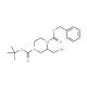 1-benzyl 4-tert-butyl (2S)-2-(hydroxymethyl)piperazine-1,4-dicarboxylate - chemical structure image