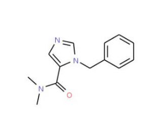 1-Benzyl-5-(dimethylcarbamoyl)-1H-imidazole (CAS 850429-56-0) - chemical structure image