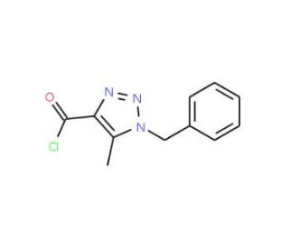 1-Benzyl-5-methyl-1H-1,2,3-triazole-4-carbonylchloride (CAS 664351-09-1) - chemical structure image