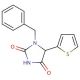 1-benzyl-5-thien-2-ylimidazolidine-2,4-dione - chemical structure image