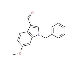 1-Benzyl-6-methoxy-1H-indole-3-carbaldehyde - chemical structure image