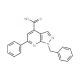 1-benzyl-6-phenyl-1H-pyrazolo[3,4-b]pyridine-4-carboxylic acid - chemical structure image