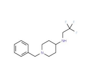 1-benzyl-N-(2,2,2-trifluoroethyl)piperidin-4-amine - chemical structure image