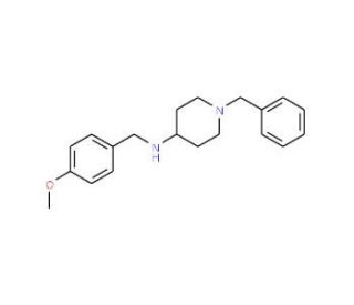 1-Benzyl-N-(4-methoxybenzyl)piperidin-4-amine - chemical structure image