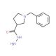 1-Benzyl-pyrrolidine-3-carboxylic acid hydrazide (CAS 474317-63-0) - chemical structure image