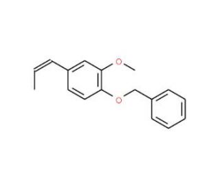 1-Benzyloxy-2-methoxy-4-(1-propenyl)benzene (CAS 120-11-6) - chemical structure image