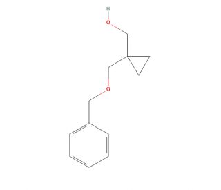 [1-[(Benzyloxy)methyl]cyclopropyl]methanol (CAS 177200-76-9) - chemical structure image