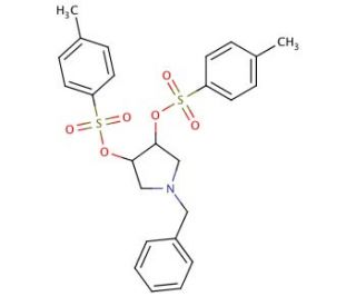 1-benzylpyrrolidine-3,4-diyl bis(4-methylbenzenesulfonate) - chemical structure image