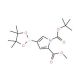1-BOC-2-(methoxycarbonyl)pyrrole-4-boronic acid, pinacol ester (CAS 942070-38-4) - chemical structure image